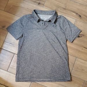 Under Armour Boy's Charcoal Polo Shirt